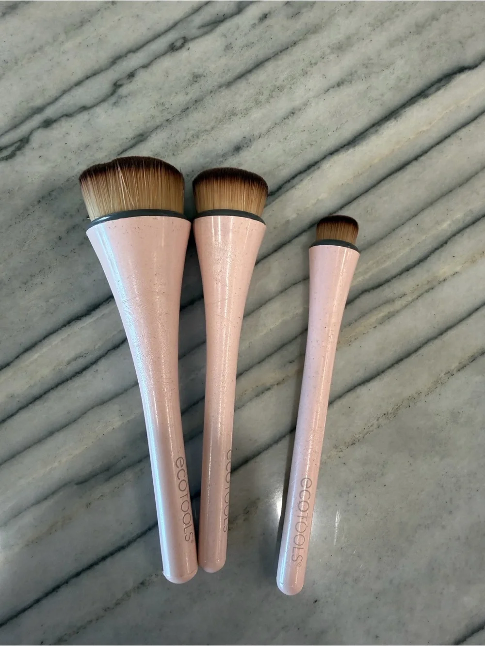 ecotools Light Pink Face Brush Set - 3 Piece